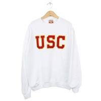 USC Trojan Basics Heritage White Tackle Twill Fleece Sweatshirt